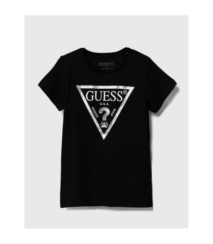 Μπλουζάκι Guess σε μαύρο χρώμα