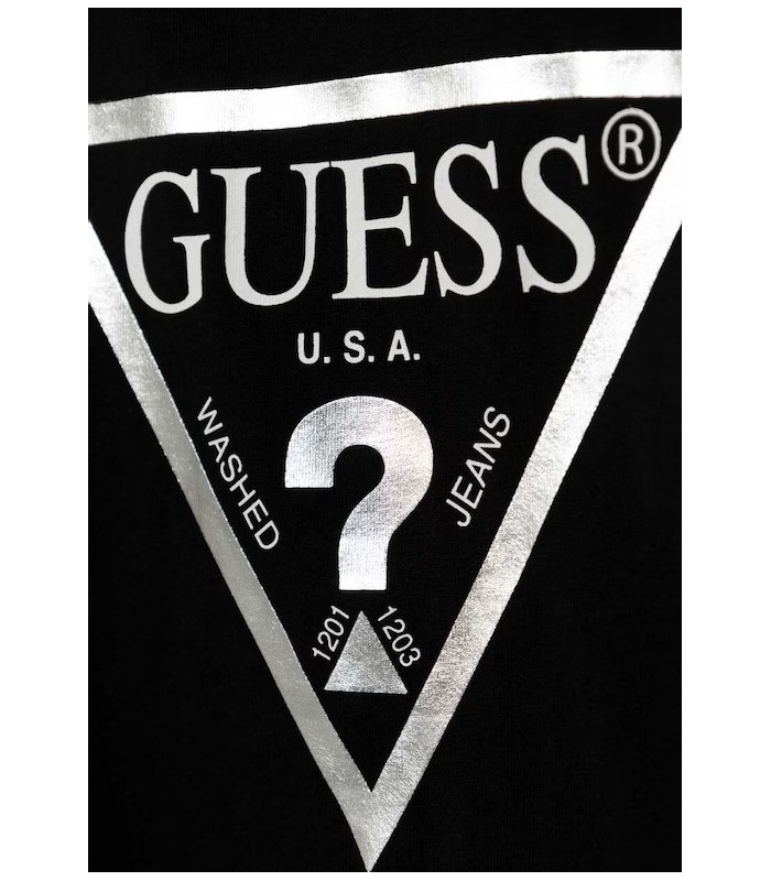 Μπλουζάκι Guess σε μαύρο χρώμα