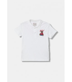 Βαμβακερό μπλουζάκι πόλο Guess