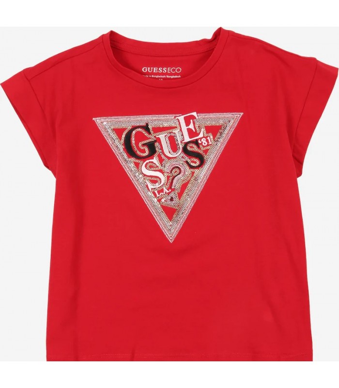 GUESS Μπλουζάκι σε Κόκκινο