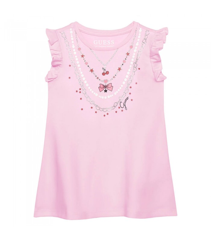 Φόρεμα μακό Guess Ροζ