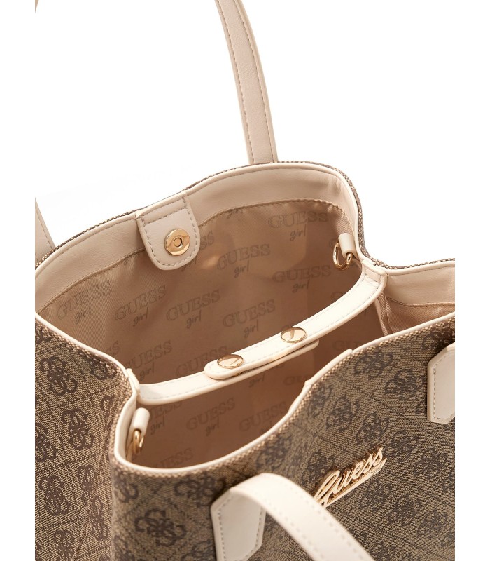 Τσάντα της εταιρείας Guess σε μπεζ χρώμα