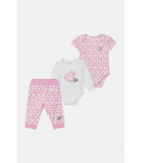 Βρεφικό σετ Guess παντελόνι με 2 κορμάκια