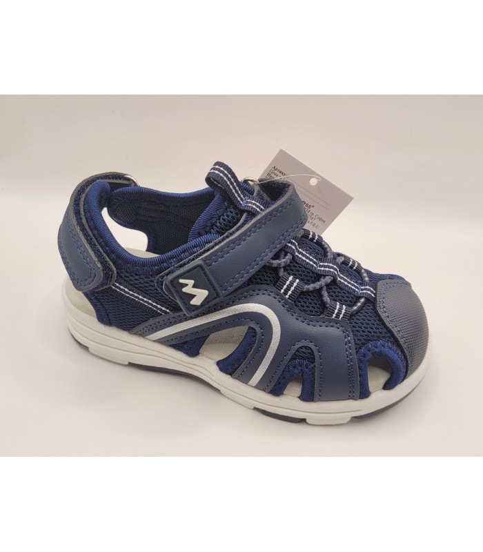 Πέδιλο για αγόρι με κλειστή μύτη μπροστά σε μπλε χρώμα