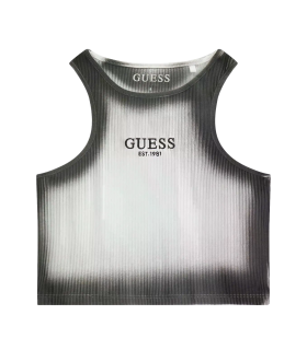 Μπλούζα rib Guess αμάνικη