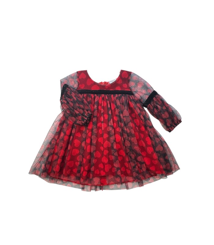 Φόρεμα με τούλι και καρδιές